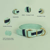 IndieGood Matching Corduroy Dog Collar & Bracelet Set For Humans - Blue - Heads Up For Tails