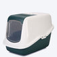 Savic Nestor Cat Toilet Home - Nordic Green - 26 x 19 x 18 Inch - Heads Up For Tails