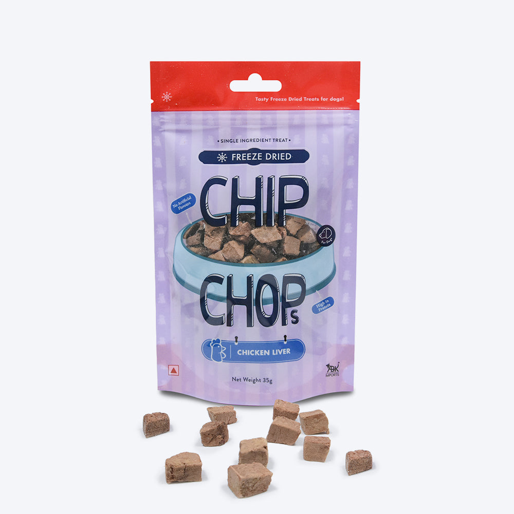 Chip Chops Freeze Dried Chicken Liver Dog Treat - 35g-1