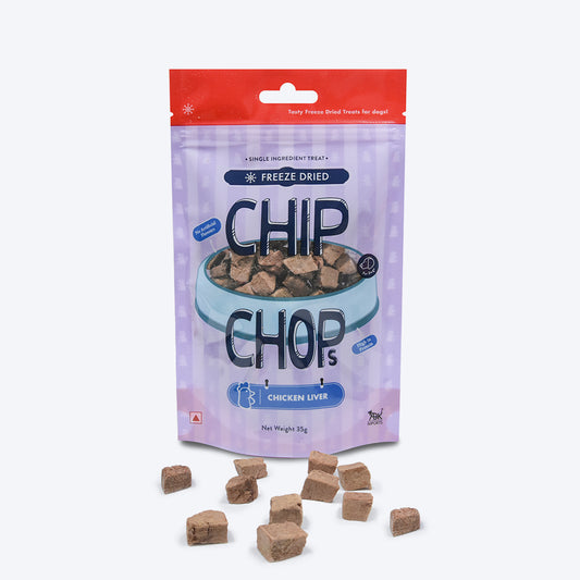 Chip Chops Freeze Dried Chicken Liver Dog Treat - 35g-1