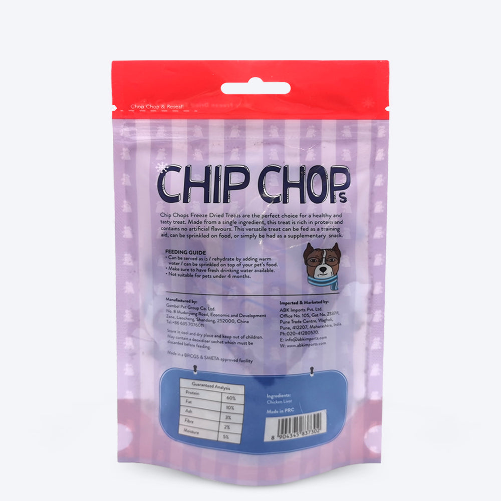 Chip Chops Freeze Dried Chicken Liver Dog Treat - 35g-7