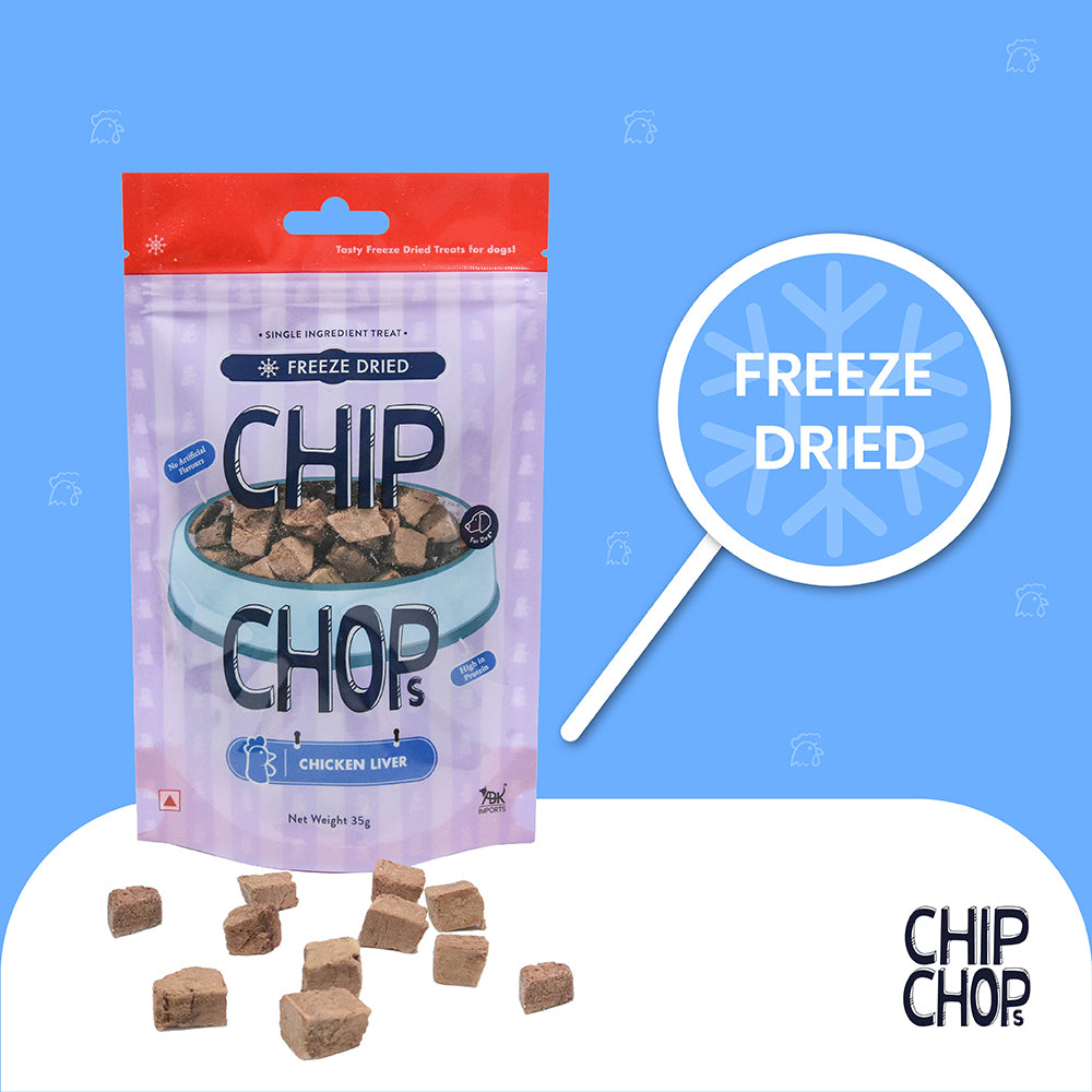 Chip Chops Freeze Dried Chicken Liver Dog Treat - 35g-6