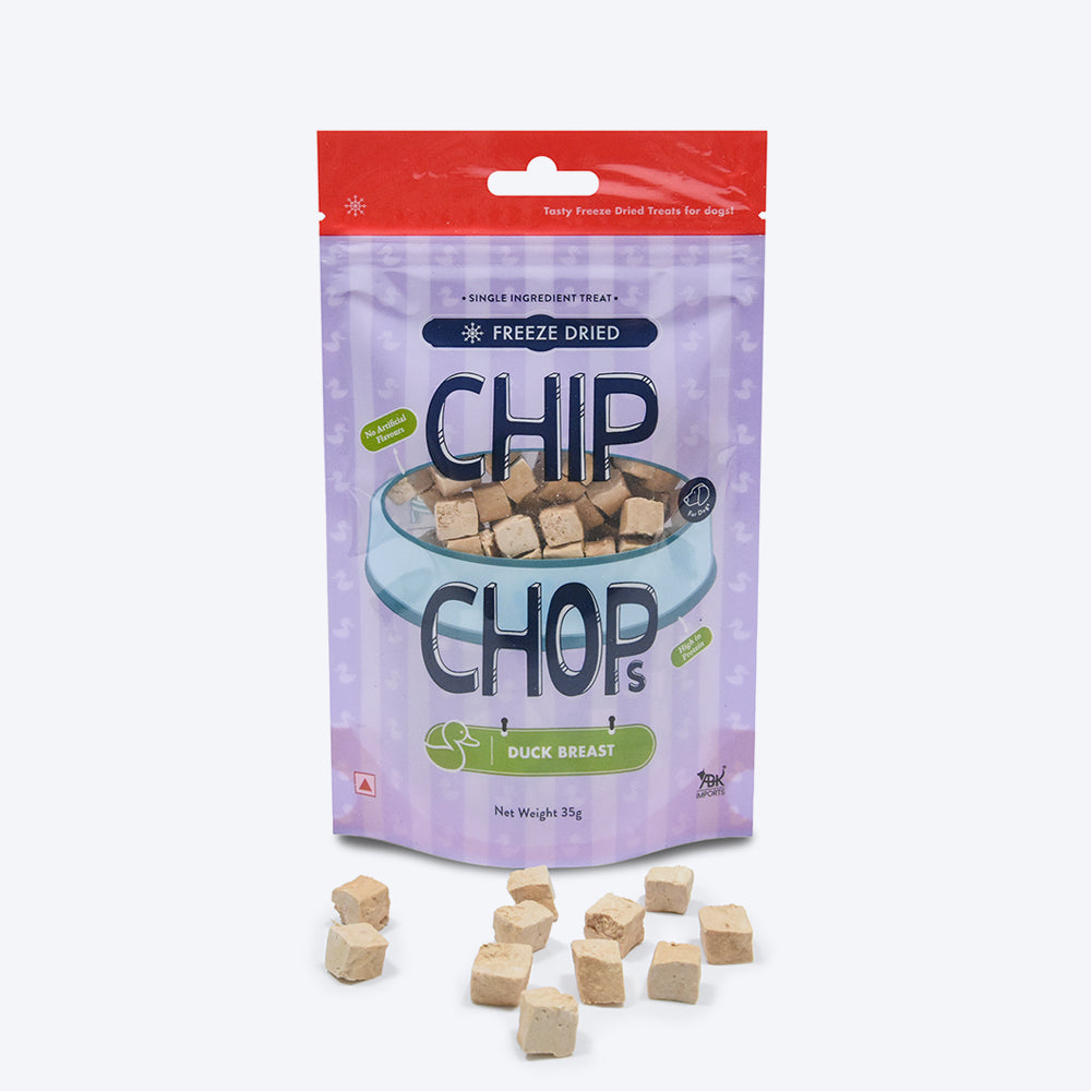 Chip Chops Freeze Dried Duck Breast Dog Treat - 35g-1