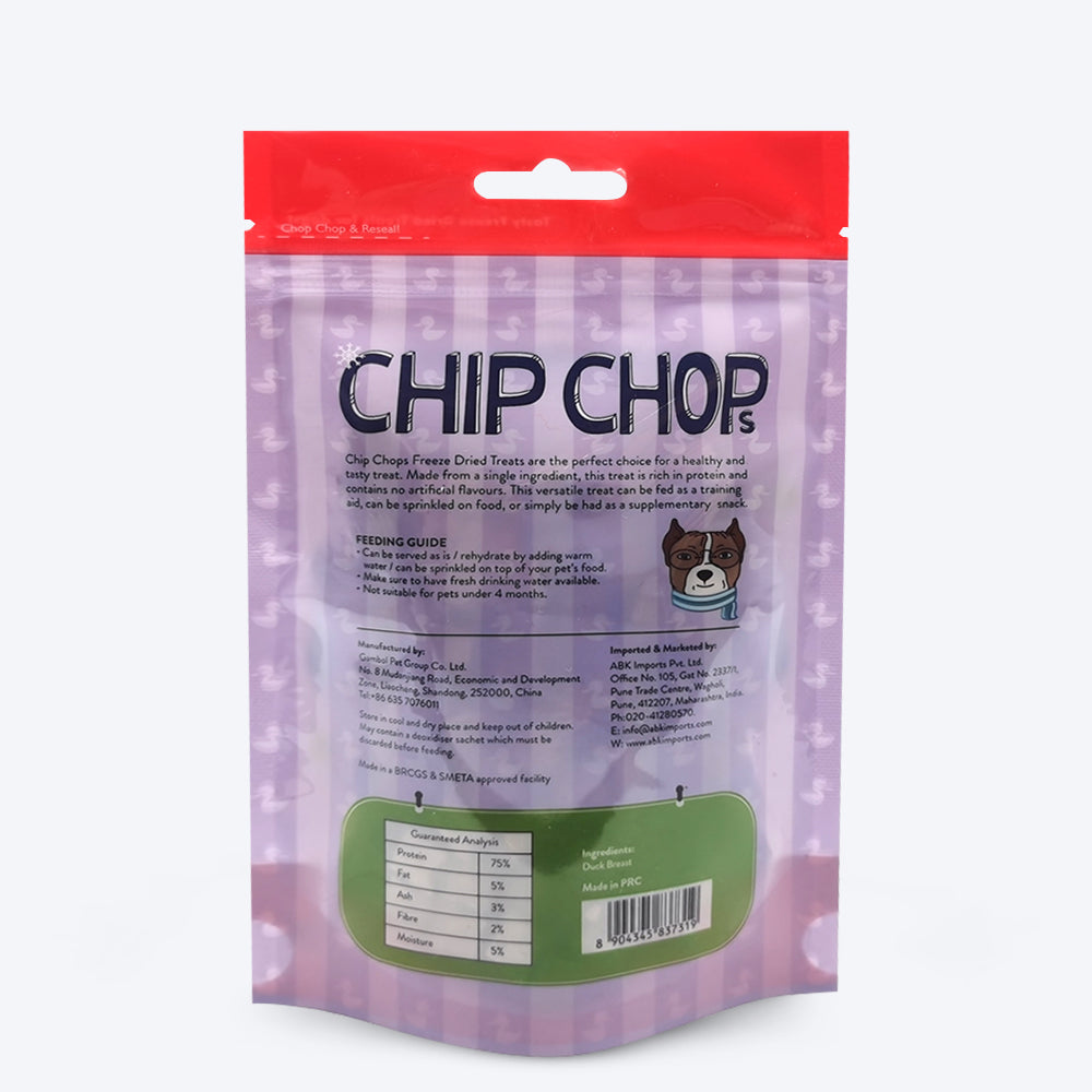 Chip Chops Freeze Dried Duck Breast Dog Treat - 35g-7