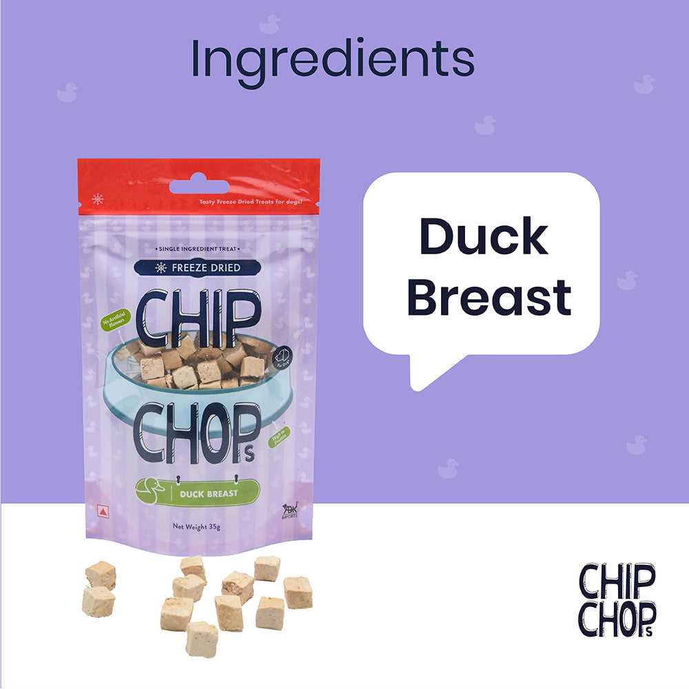 Chip Chops Freeze Dried Duck Breast Dog Treat - 35g-3