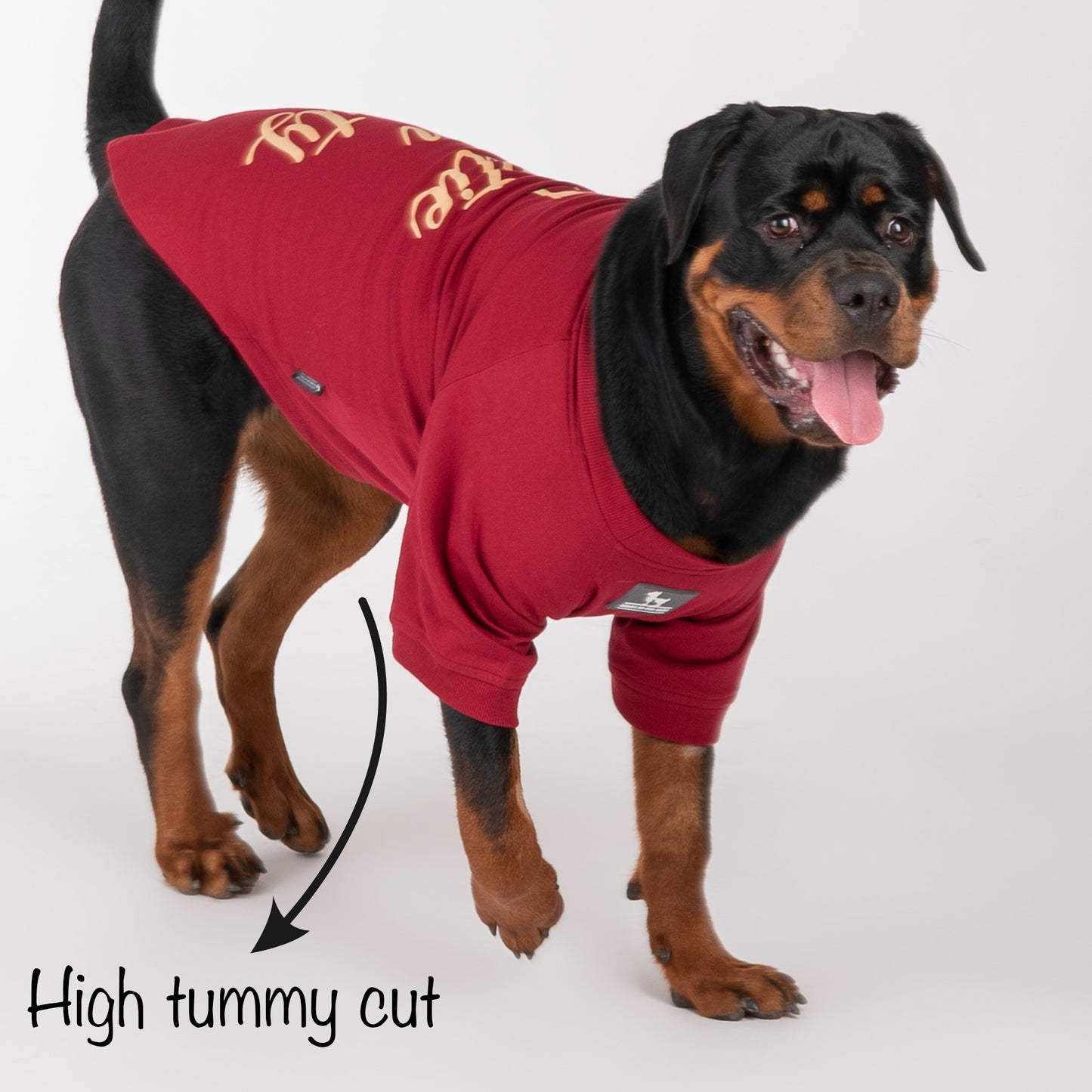 HUFT Cutie on Duty Pet Sweatshirt - Maroon - Heads Up For Tails