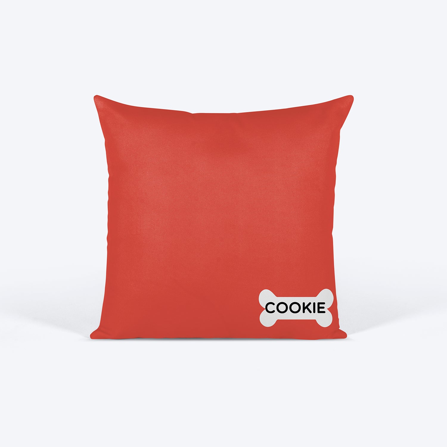 HUFT Bone Design Personalised Cushion - 12 inches (30 x 30 cm) - Heads Up For Tails