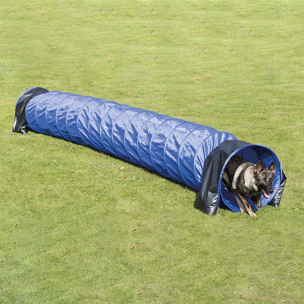 Trixie Dog Agility Basic Tunnel Blue - 16.5 cm - Heads Up For Tails