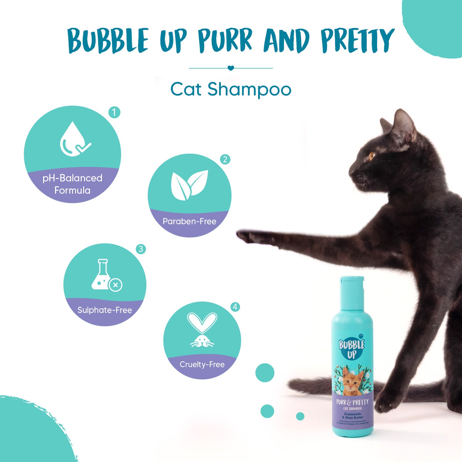 Bubble Up - Purr & Pretty Cat Shampoo - Heads Up For Tails