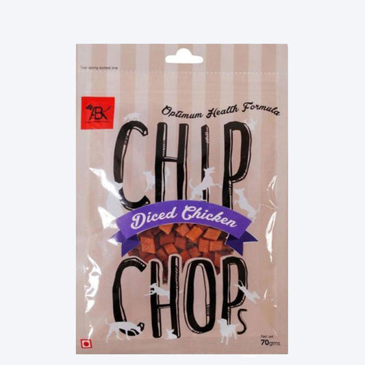 Chip Chops Dog Treats - Diced Chicken - Heads Up For Tails