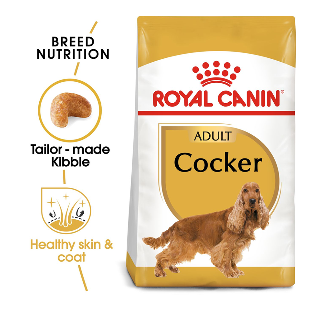 Royal Canin Cocker Adult Dry Dog Food Heads Up For Tails
