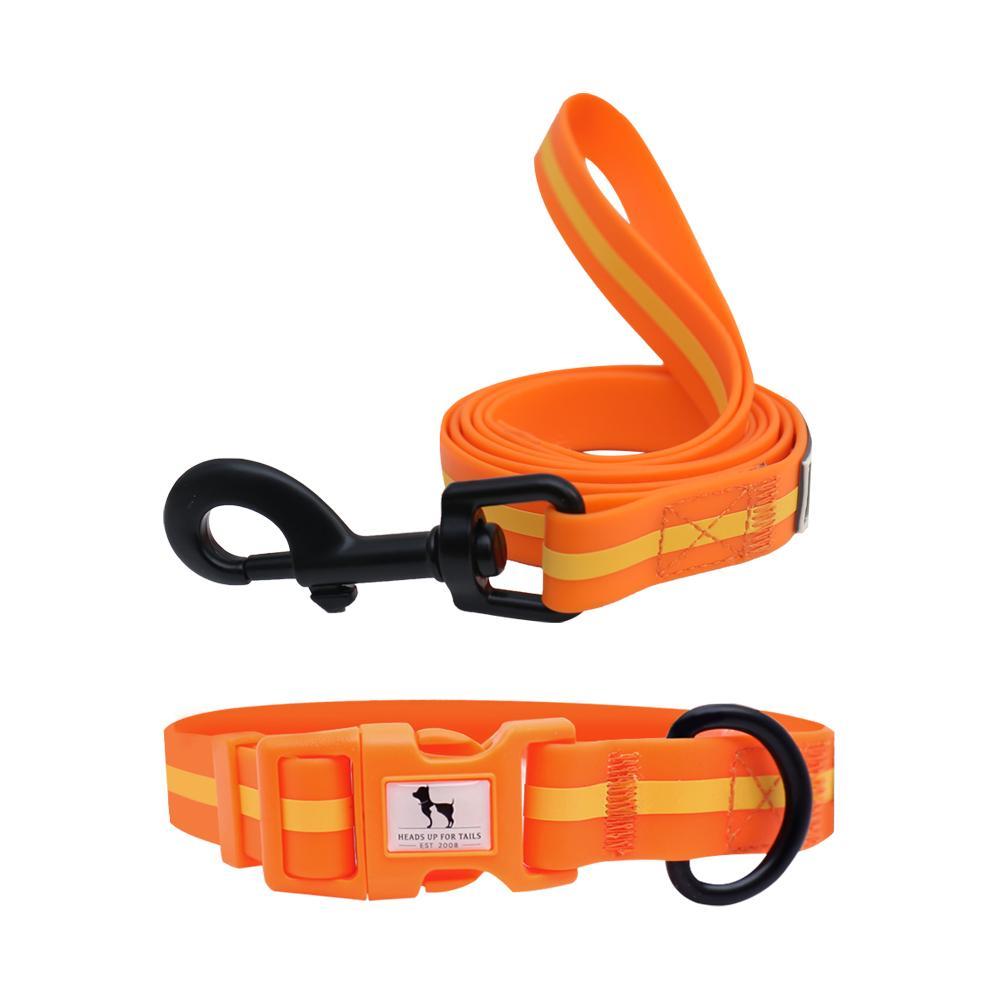 HUFT Waterproof Collar & Leash Set for Dogs - Orange2