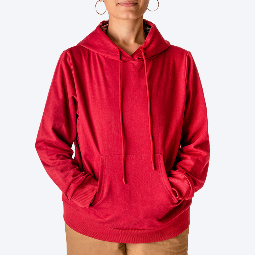 HUFT Solid Sweatshirt for Hoomans - Maroon - Heads Up For Tails