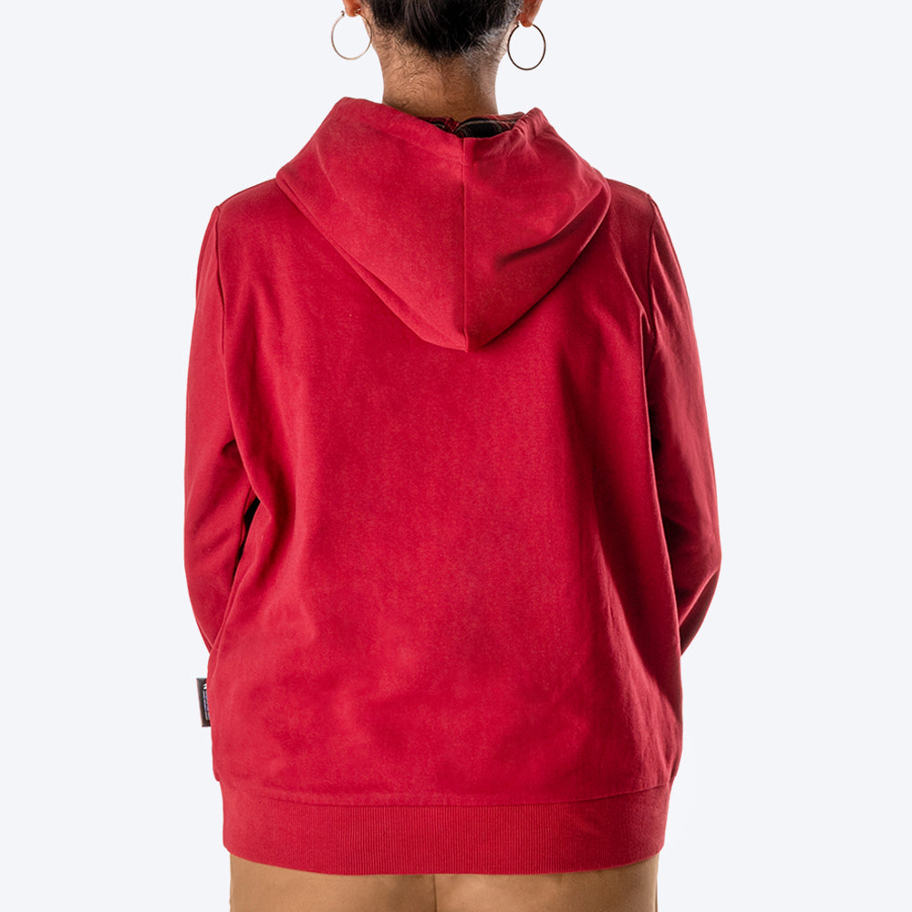 HUFT Solid Sweatshirt for Hoomans - Maroon - Heads Up For Tails