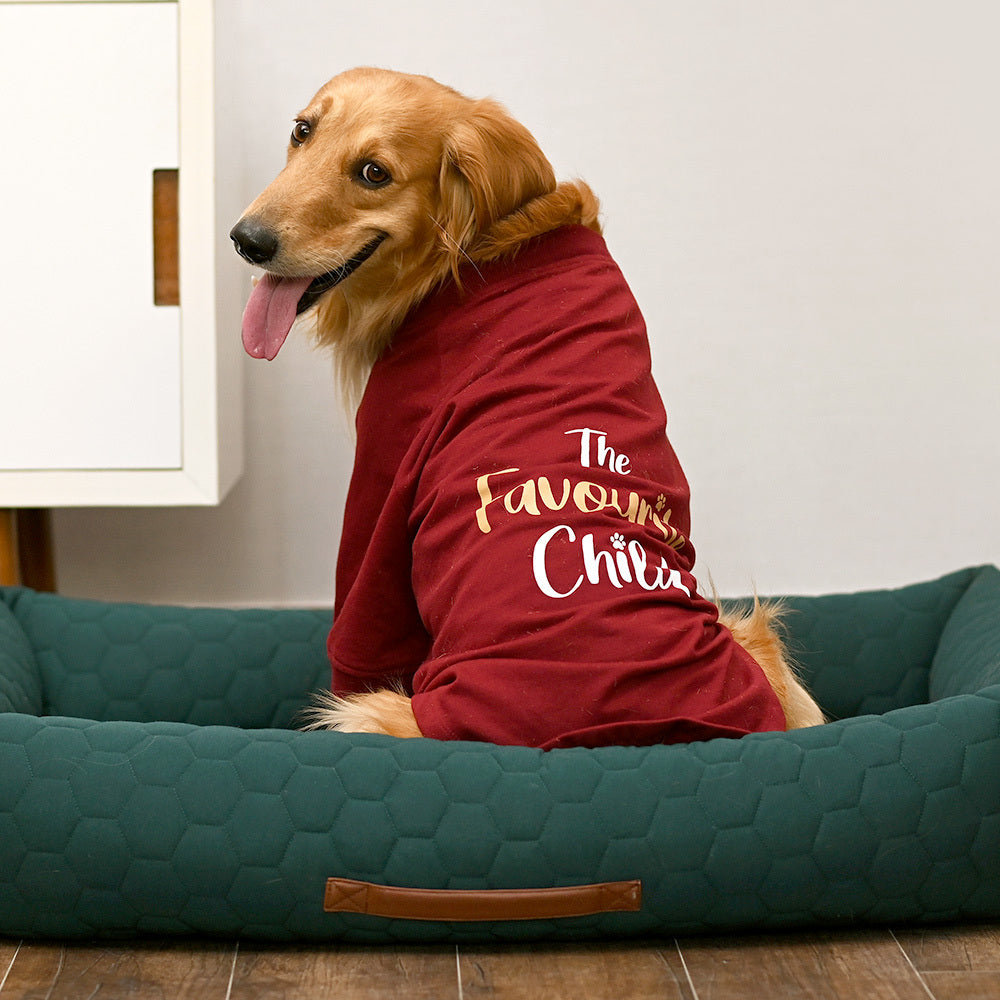 HUFT Printed Dog Sweatshirt - Maroon-1