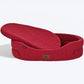HUFT Majestic Maroon Quilted Oval Dog Bed-4