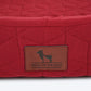 HUFT Majestic Maroon Quilted Oval Dog Bed-8
