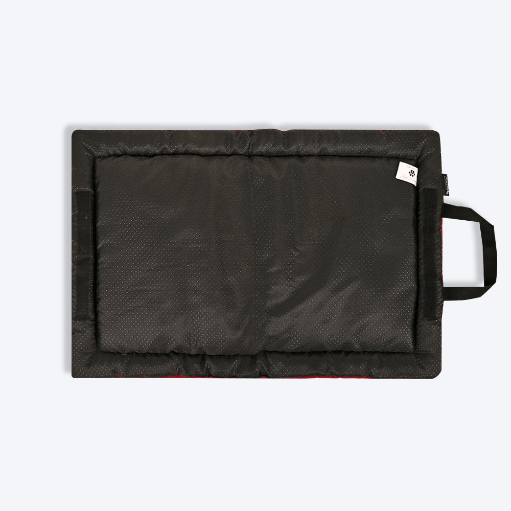 HUFT Majestic Maroon Quilted Dog Mat - Heads Up For Tails