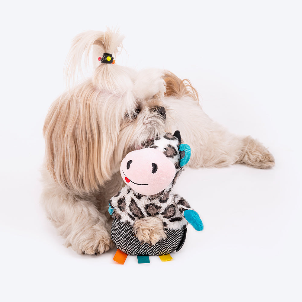 HUFT Ms. Moo Moo Dog Toy - Heads Up For Tails