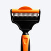 HUFT Deshedder with Rake for Dogs - Orange - Heads Up For Tails
