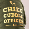 HUFT Chief Cuddle Officer Pet Sweatshirt - Green - Heads Up For Tails