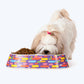 HUFT Meadow Munchies Double Diner Melamine Bowl for Dogs and Cats - Heads Up For Tails