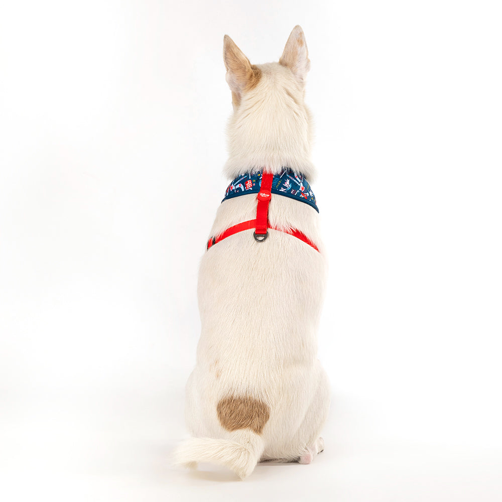 Extra Tough Dog Harness  Dalmatian Print - Poppy + Ted