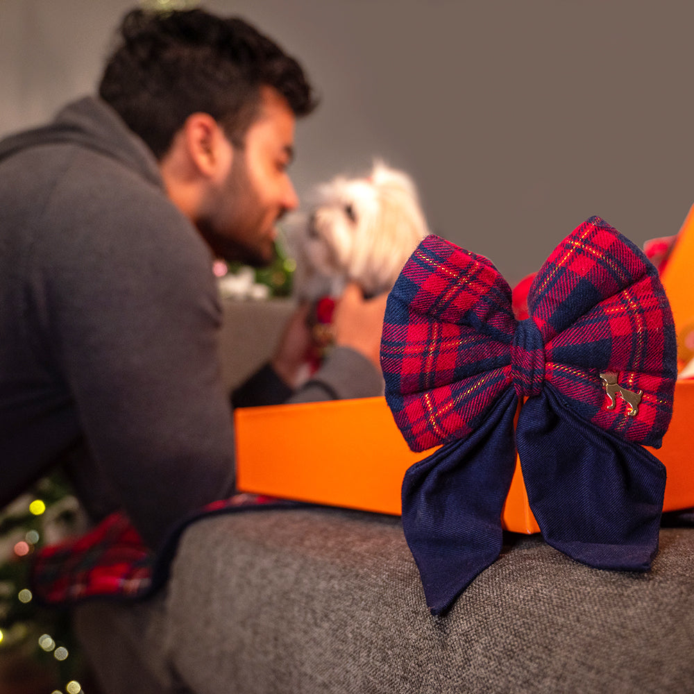 HUFT All I Want For Christmas Bow Tie (Red and Blue) - Heads Up For Tails