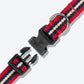 HUFT Retro Vibes Dog Collar - Maroon & Navy - Heads Up For Tails