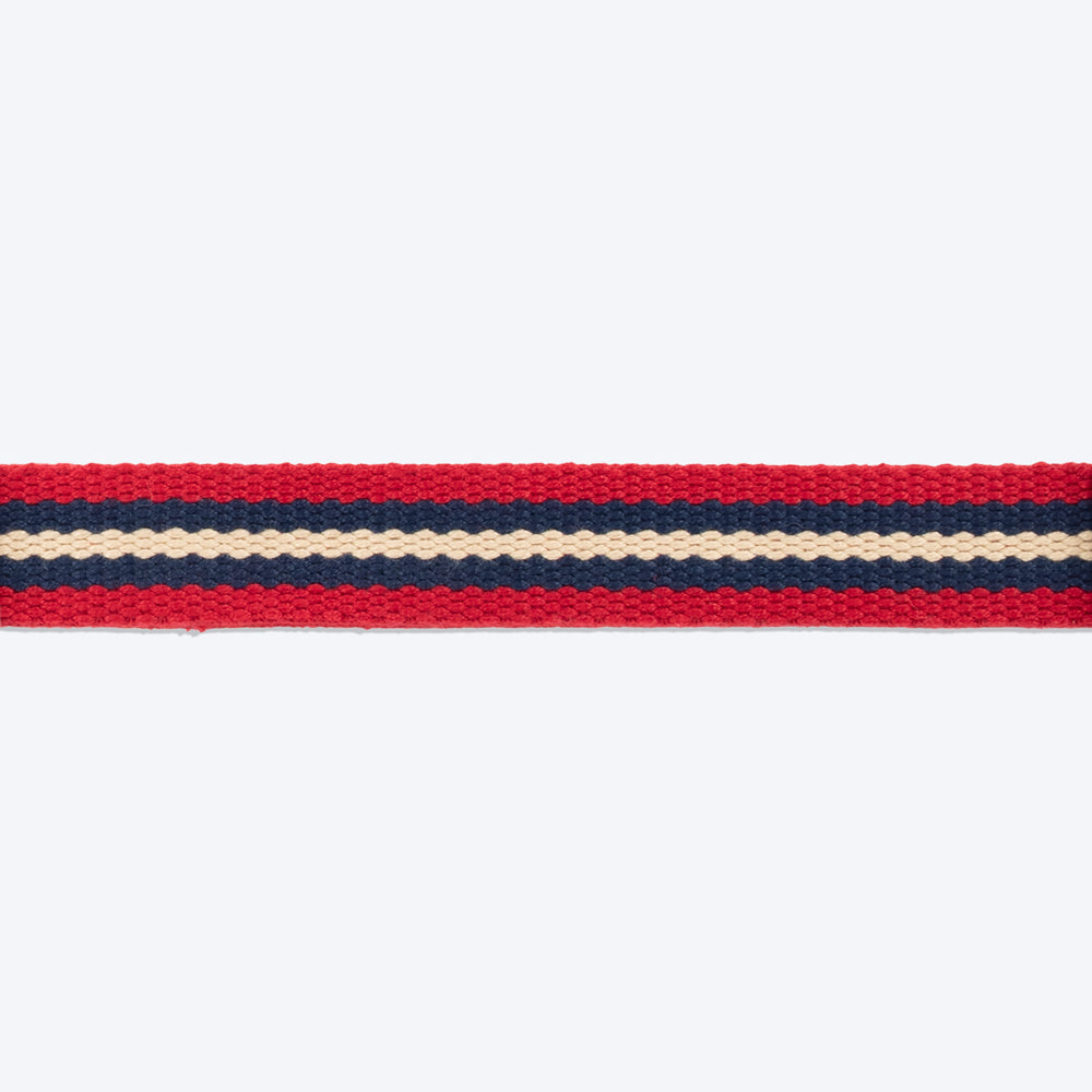 HUFT Retro Vibes Dog Collar - Maroon & Navy - Heads Up For Tails