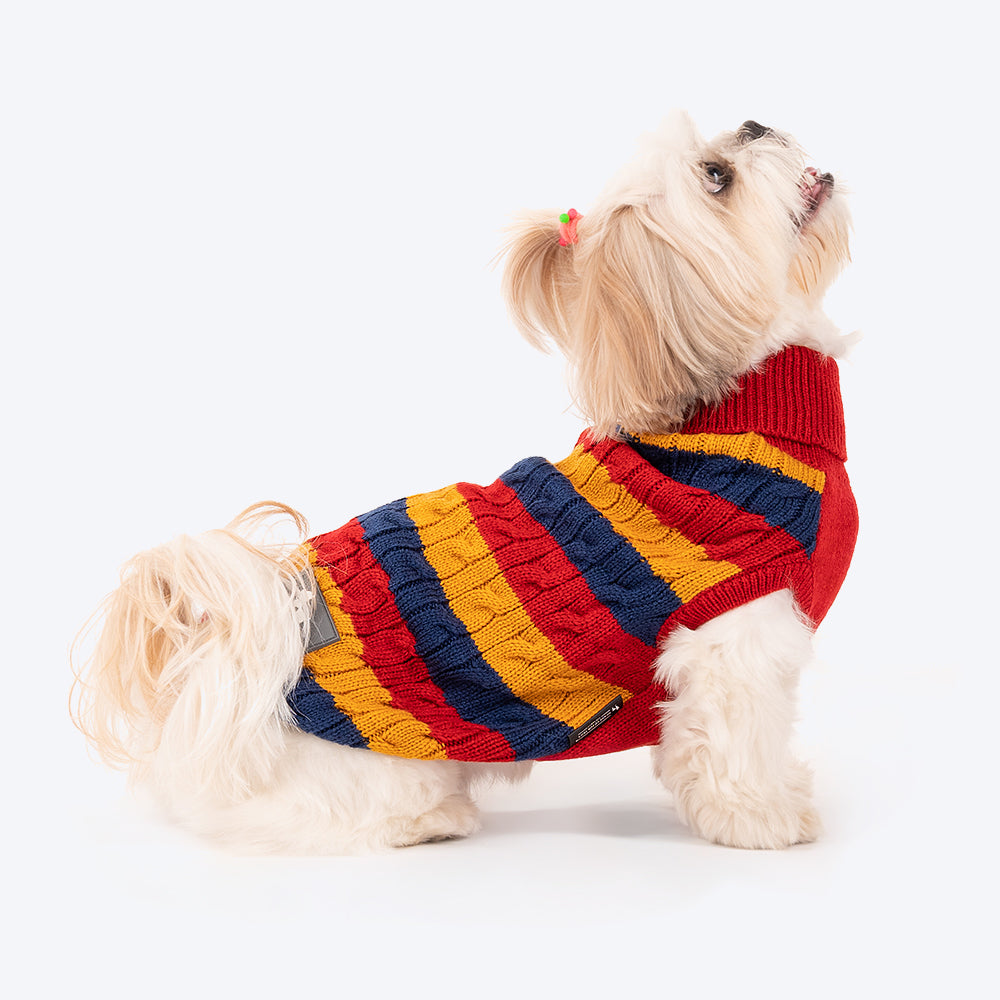 HUFT Classic Stripe Pet Sweater - Multicolour - Heads Up For Tails