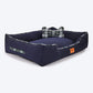 HUFT Classic Checks Lounger Dog Bed - Navy and Green - Heads Up For Tails