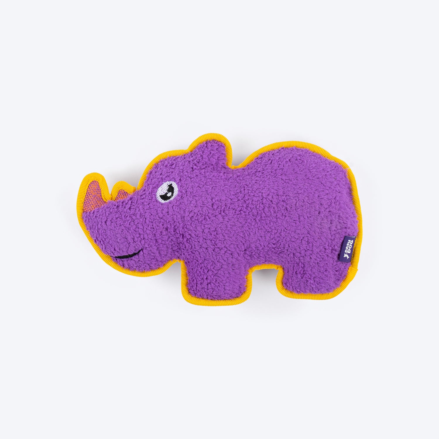 Dash Dog Wild Rhino Comfort Dog Toy - Purple - Heads Up For Tails