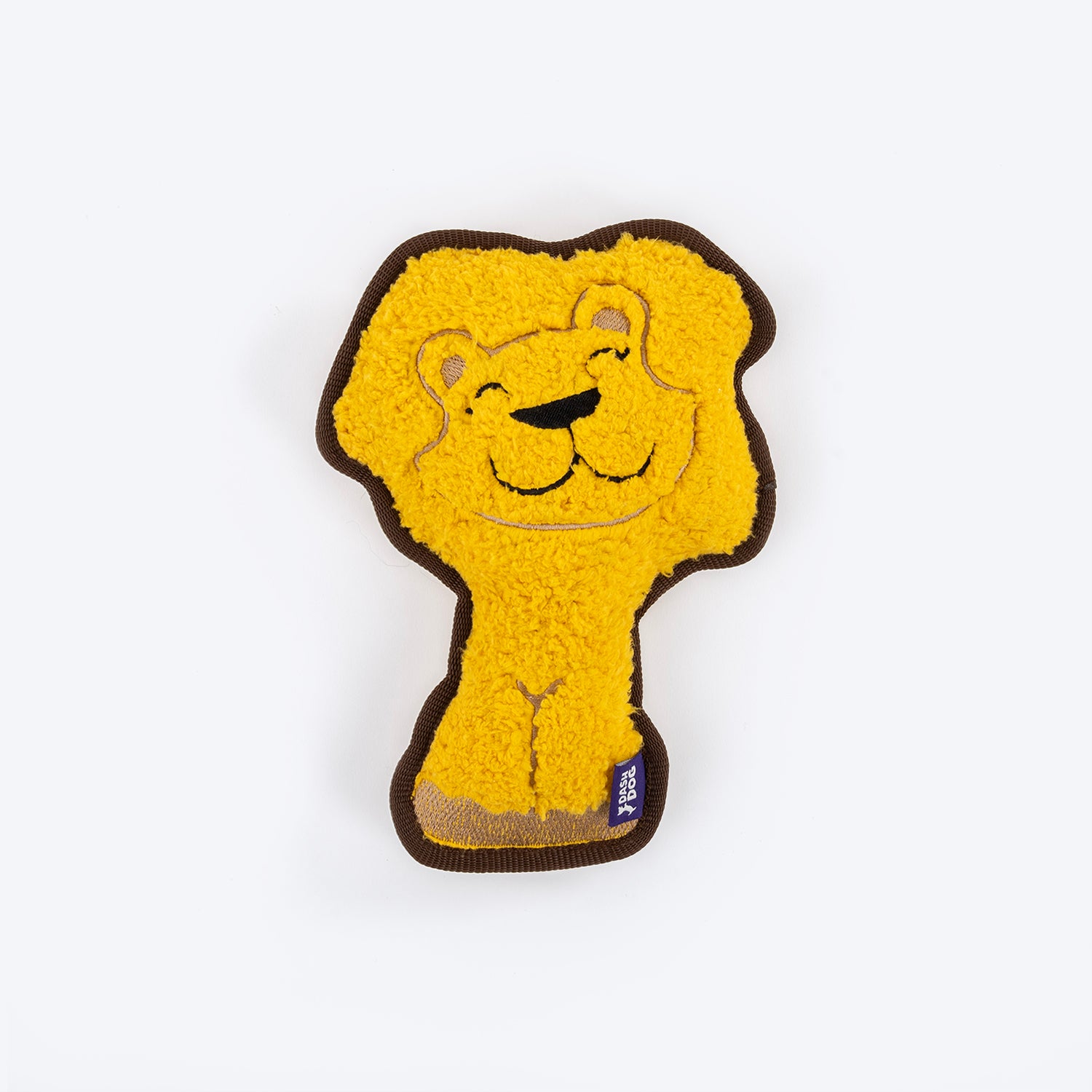 Dash Dog Wild Lion Comfort Dog Toy - Yellow - Heads Up For Tails
