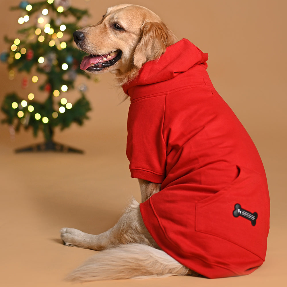 HUFT Sweatshirt For Dogs - Red - Heads Up For Tails