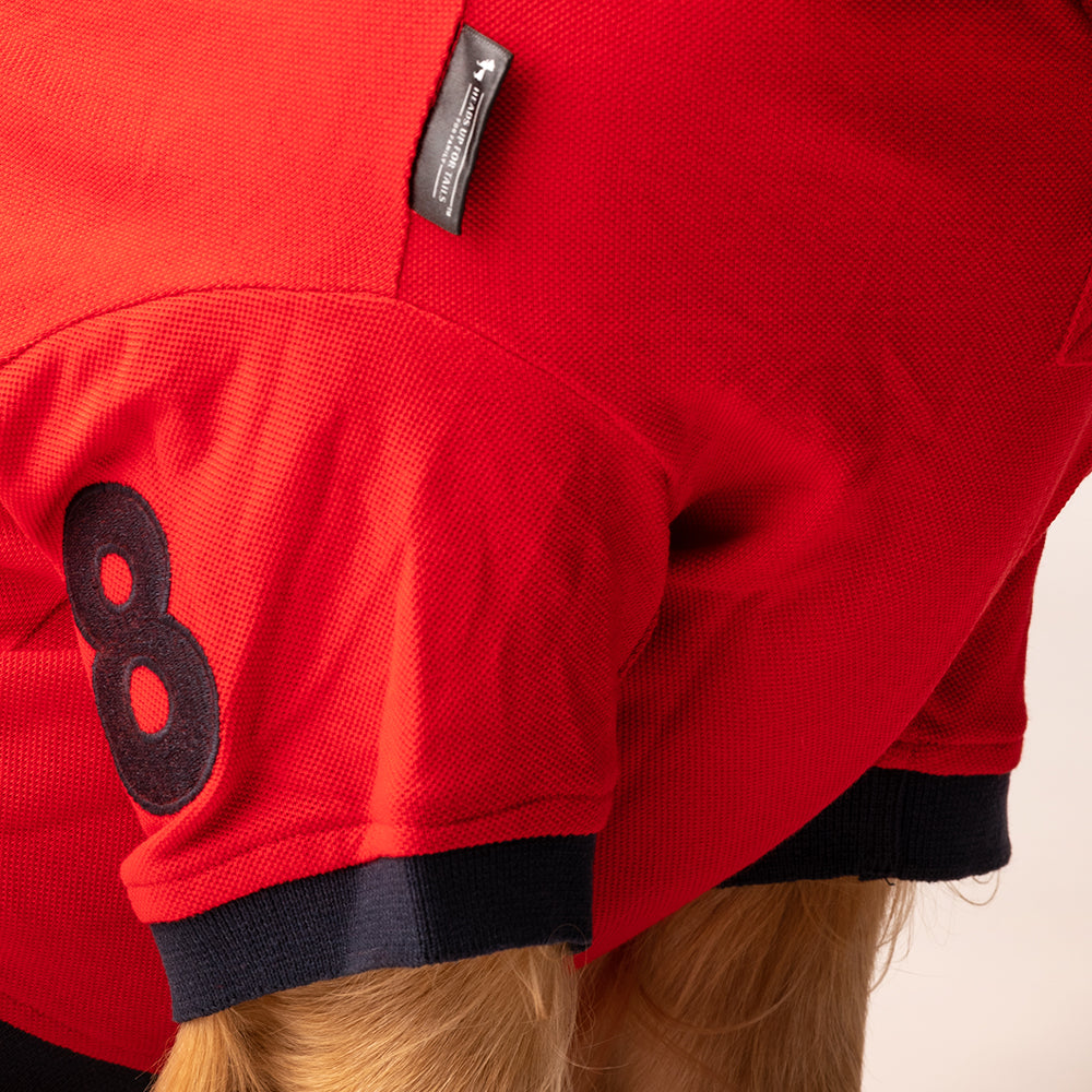 HUFT Polo T-Shirt For Dog - Red - Heads Up For Tails