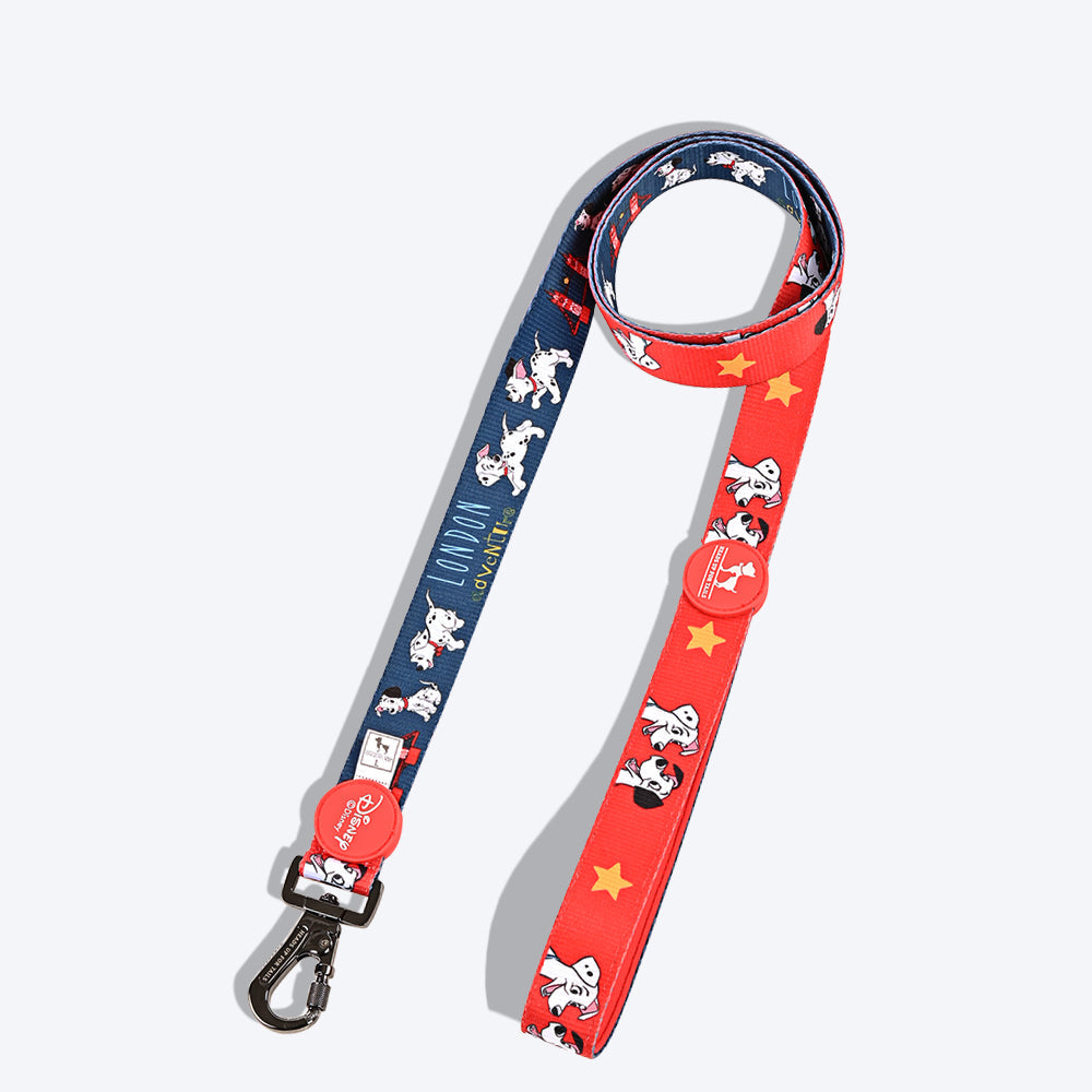 HUFT X©Disney 2.0 Dalmatian Printed Dog Leash - Red and Navy - Heads Up For Tails