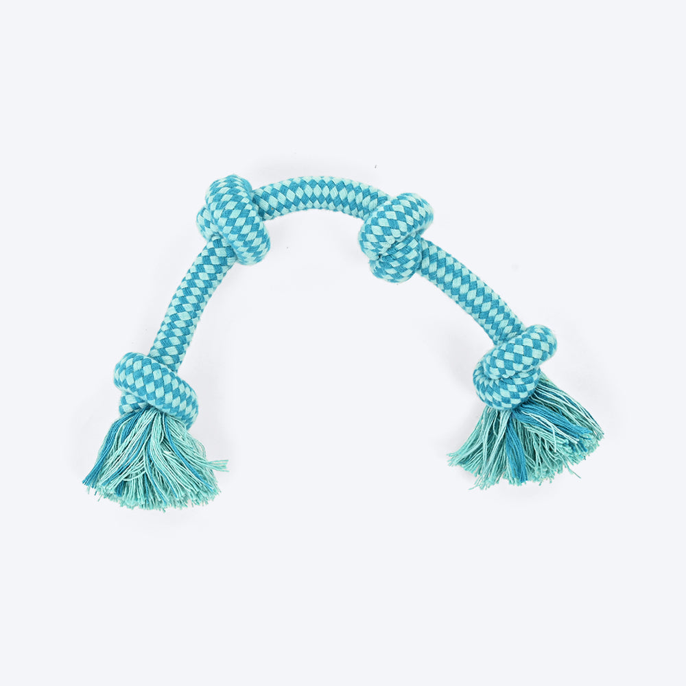 Dash Dog Twists & Turns Rope Dog Toy - Light Blue/Turquoise_01