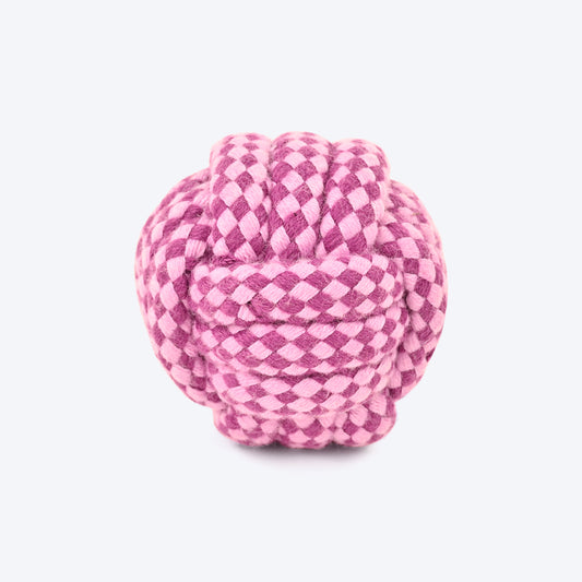 Dash Dog Have A Ball Rope Dog Toy - Lilac/Purple_01