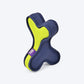 Dash Dog Zigzag Trunk Fetch Dog Toy - Navy/Green - Heads Up For Tails