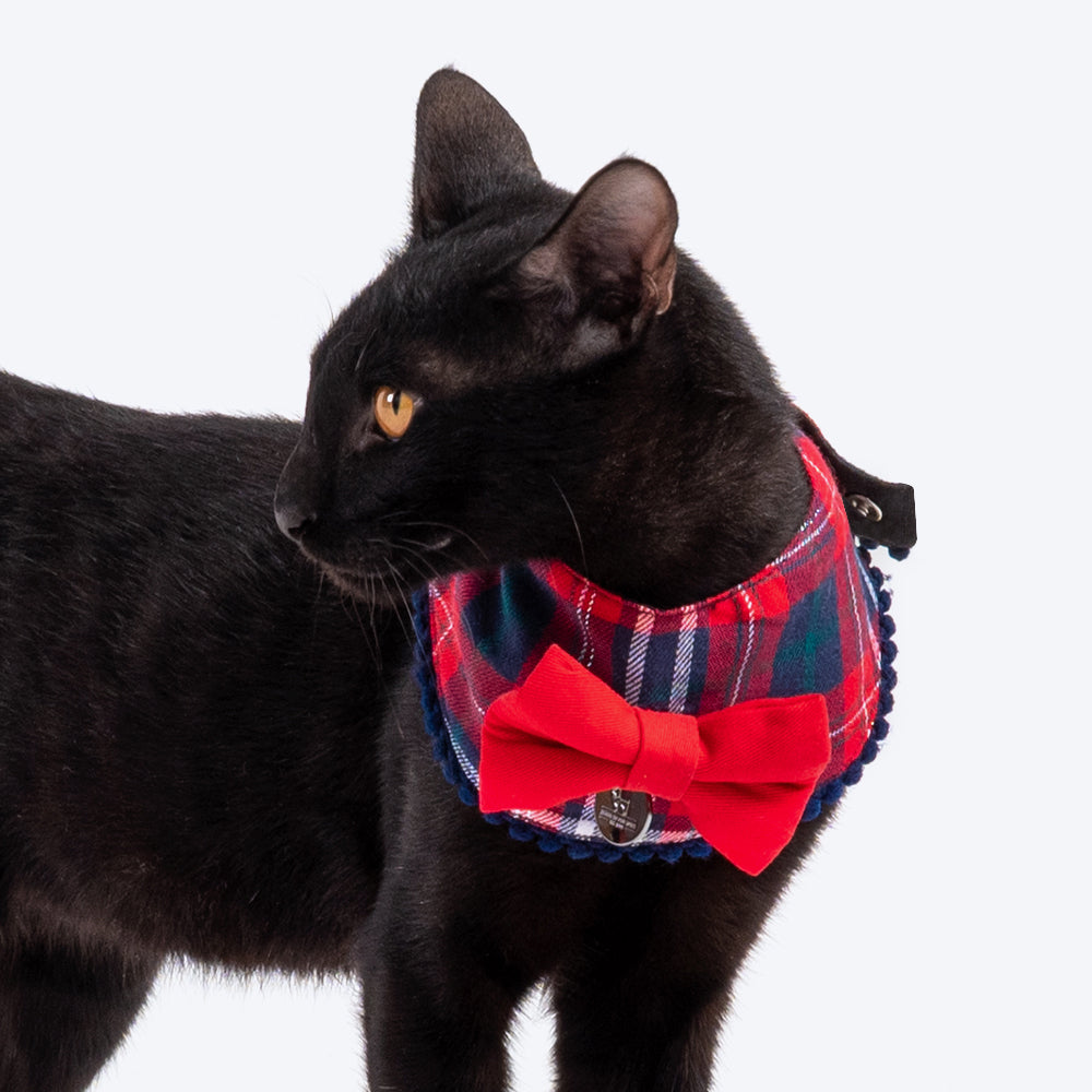 HUFT Merry All Around Pet Scarf (Red and Blue) - Heads Up For Tails