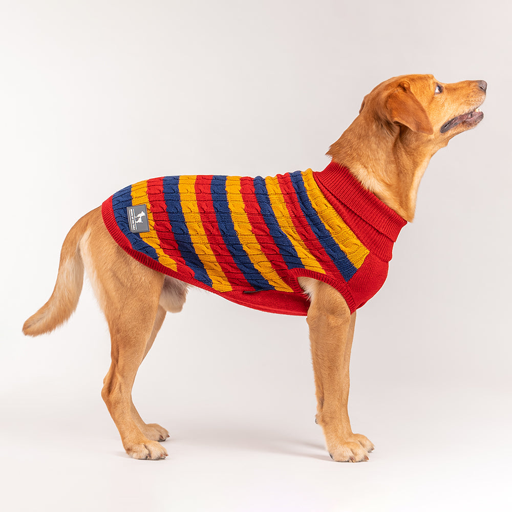 HUFT Classic Stripe Pet Sweater - Multi - Heads Up For Tails