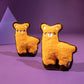 Dash Dog Wild Llama Comfort Dog Toy - Mustard - Heads Up For Tails