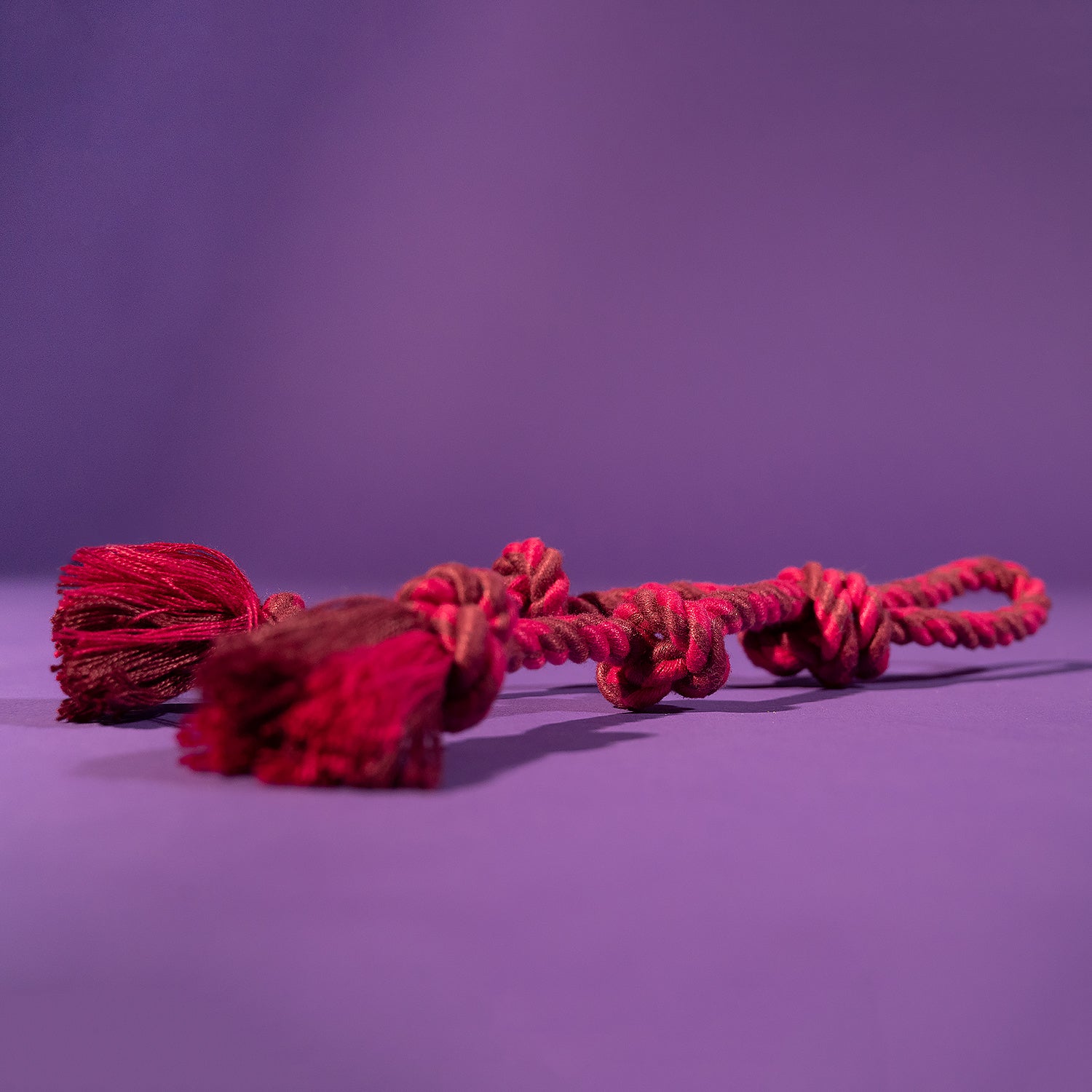 Dash Dog Double Trouble Rope Toy For Dogs - Purple - Heads Up For Tails