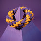 Dash Dog Round Trip Rope Dog Toy - Mustard & Violet_02