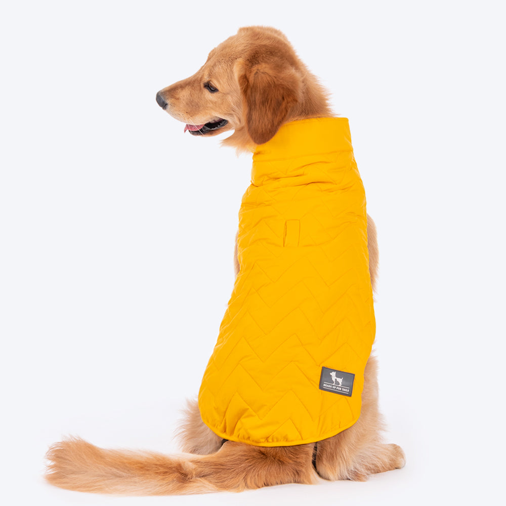 HUFT Wintersong Reversible Dog Jacket - Yellow - Heads Up For Tails