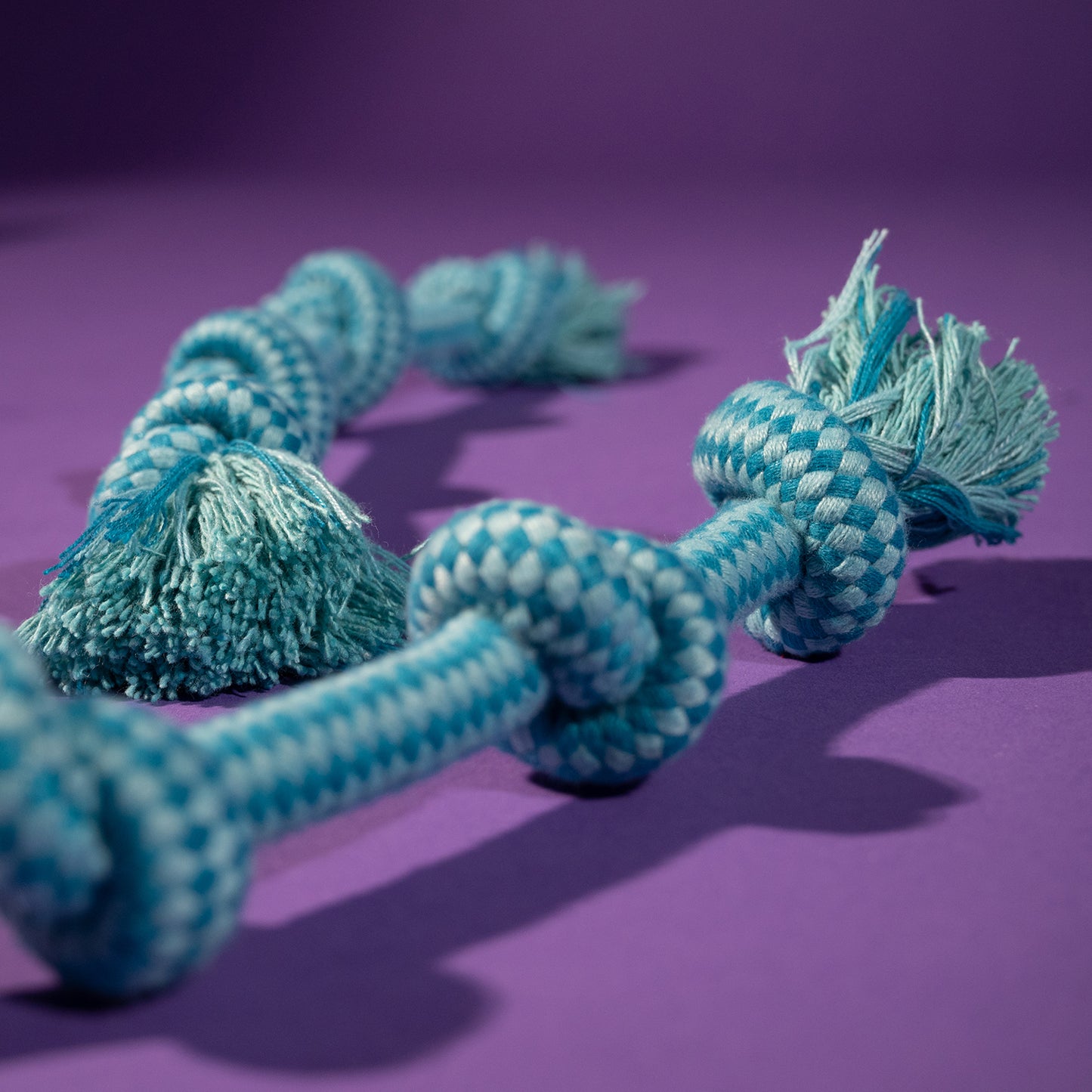 Dash Dog Twists & Turns Rope Dog Toy - Light Blue/Turquoise_07