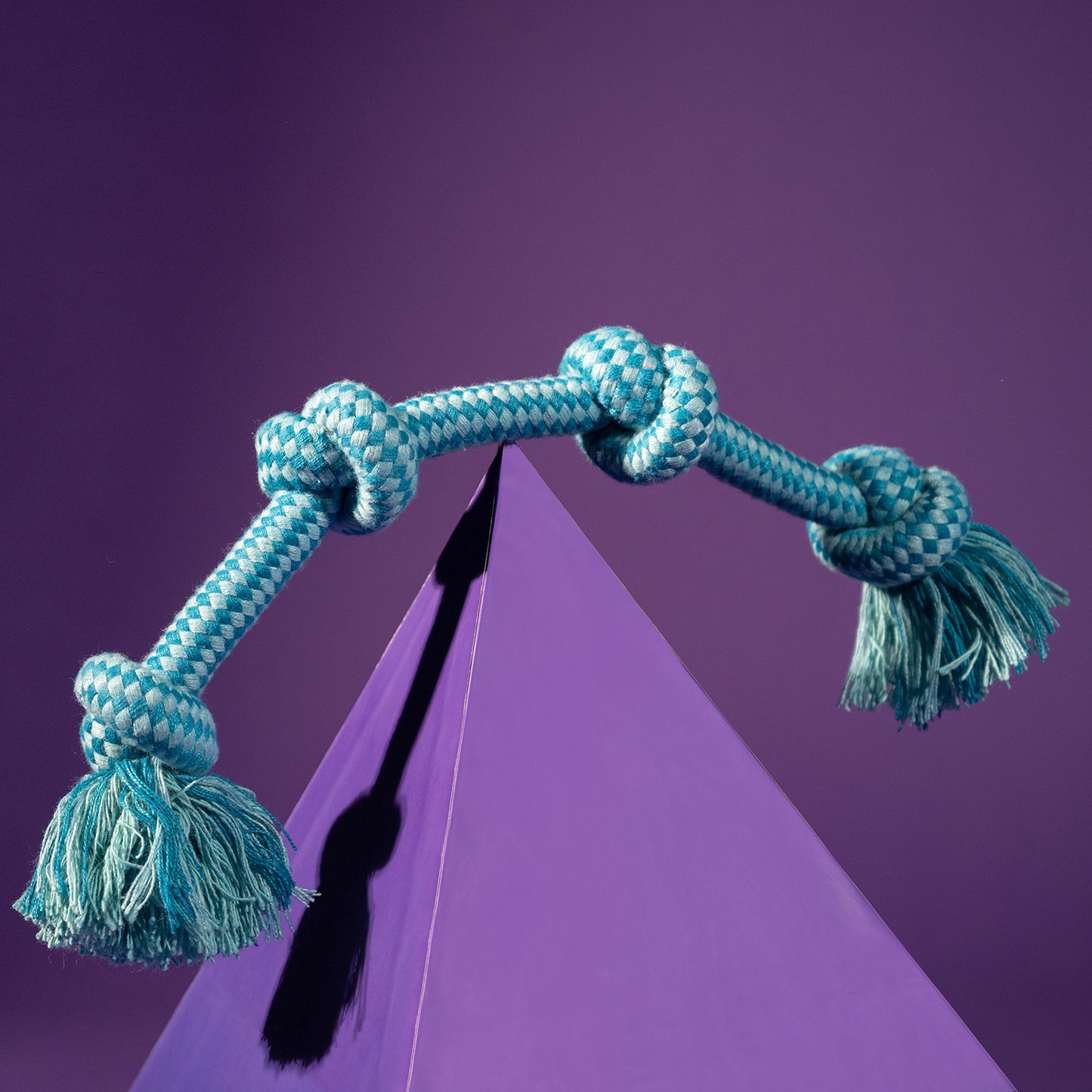 Dash Dog Twists & Turns Rope Dog Toy - Light Blue/Turquoise_02