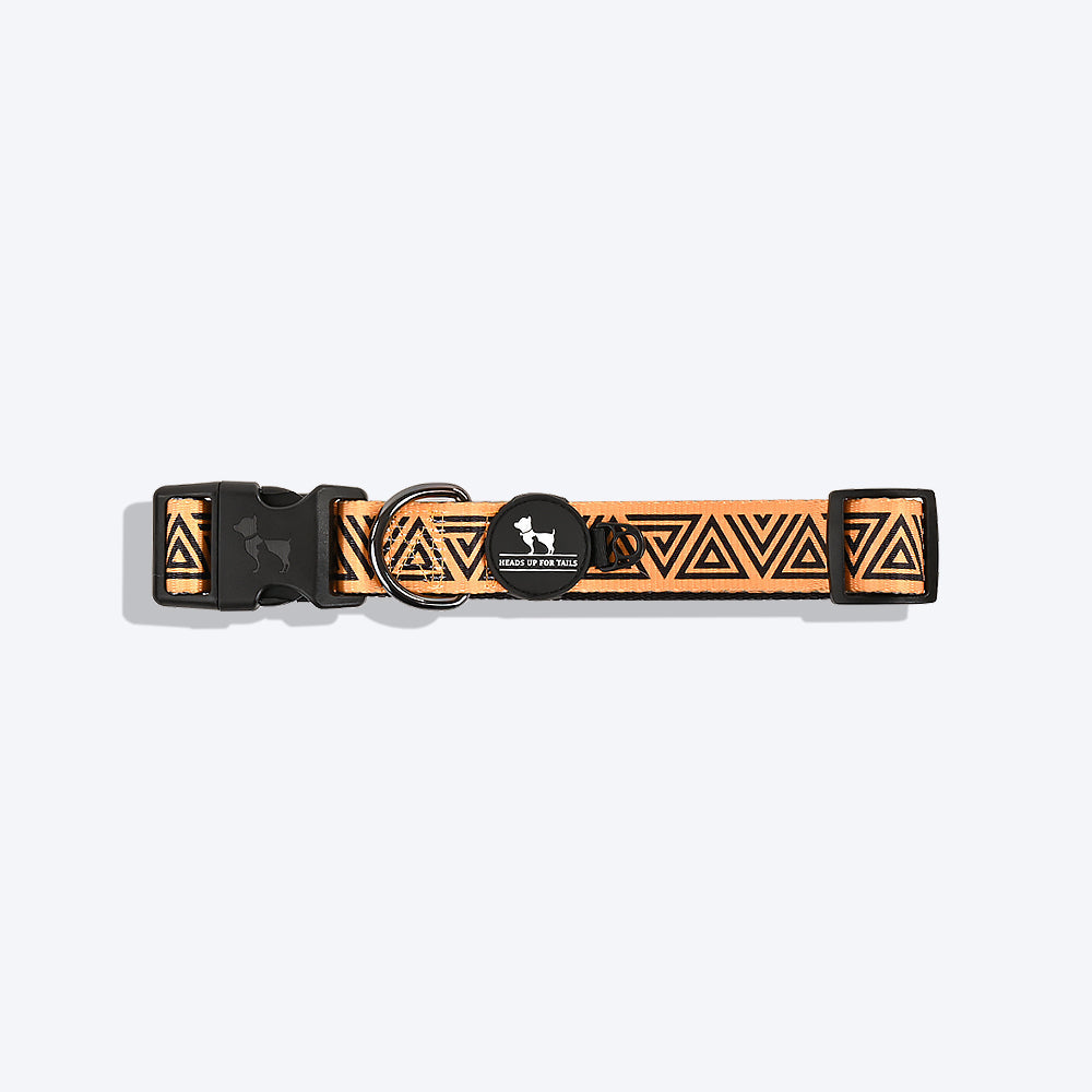 HUFT X©Marvel 2.0 Black Panther Printed Dog Collar - Yellow and Black - Heads Up For Tails