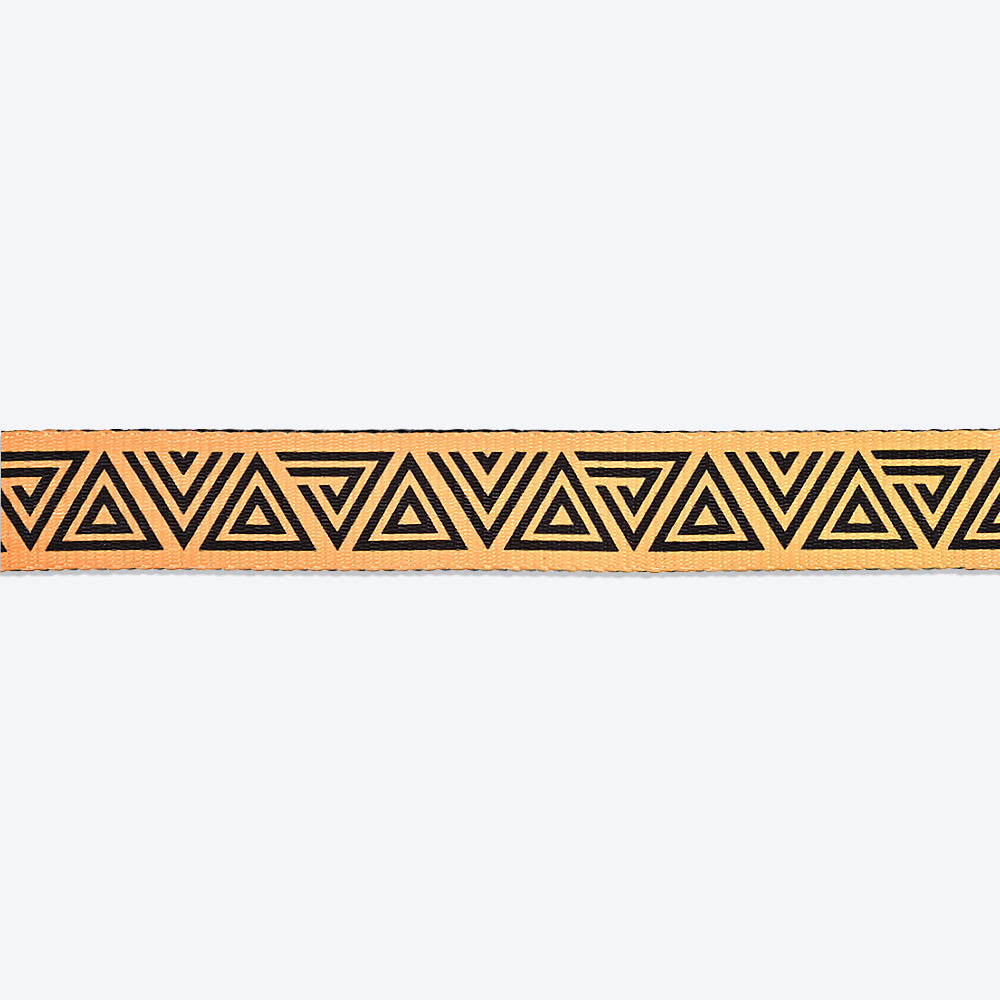 HUFT X©Marvel 2.0 Black Panther Printed Dog Collar - Yellow and Black - Heads Up For Tails